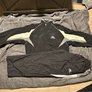 Balenciaga Black and Gray Tracksuit